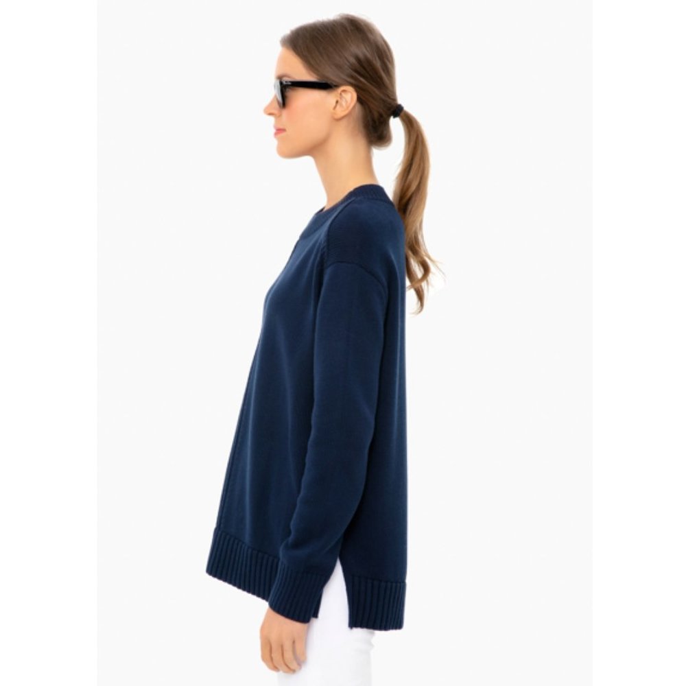 Tuckernuck | Navy Brant Point Crewneck Relaxed Fit Knit Sweater Size S - Picture 2 of 7